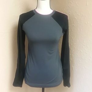 HIND black/grey/pink long sleeve top size small